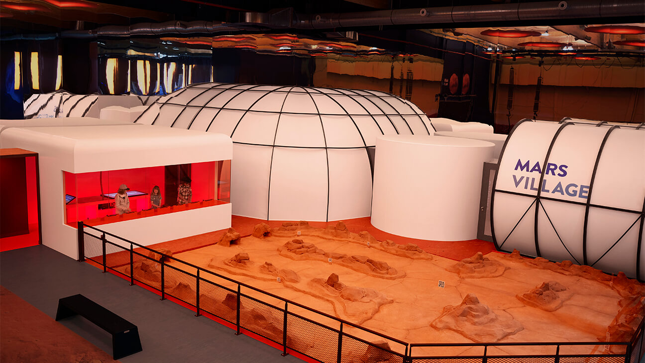 Mars village in het Euro Space Center