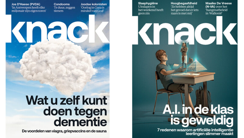 Covers van Knack magazine