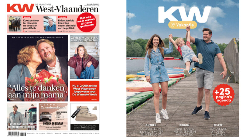 2 covers van de krant van West-vlaanderen