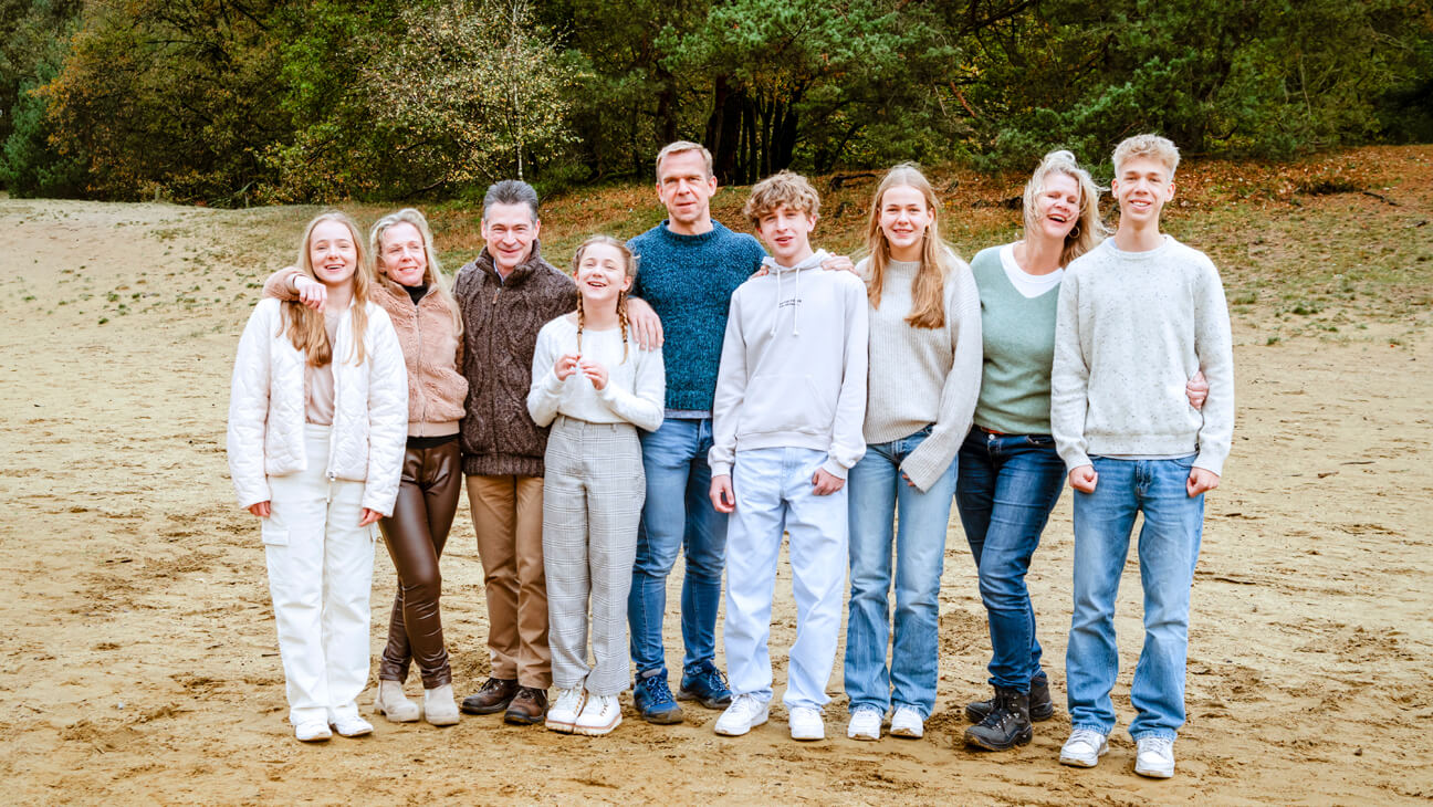 Familiefoto van Karline fotografie