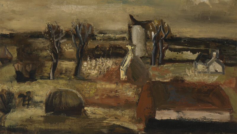 Constant Permeke, Herfstlandschap te Jabbeke, 1931