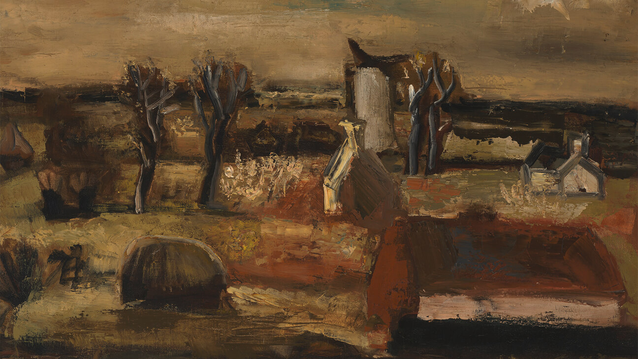 Constant Permeke, Herfstlandschap te Jabbeke, 1931