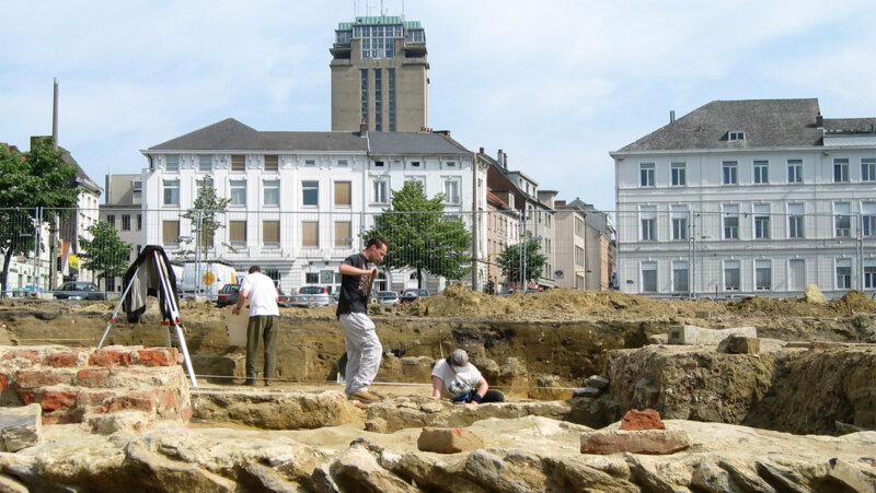 Archeologische opgravingen op het Sint-Pietersplein