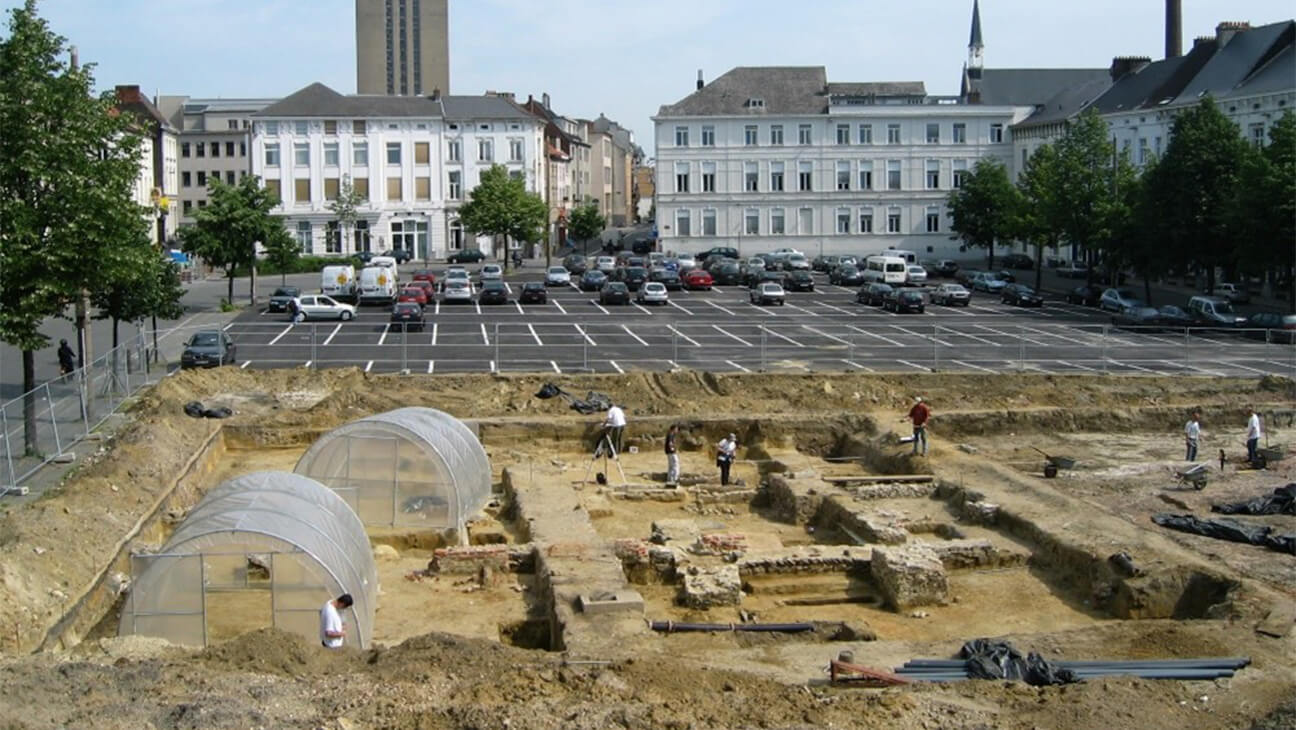 Archeologische opgravingen op het Sint-Pietersplein