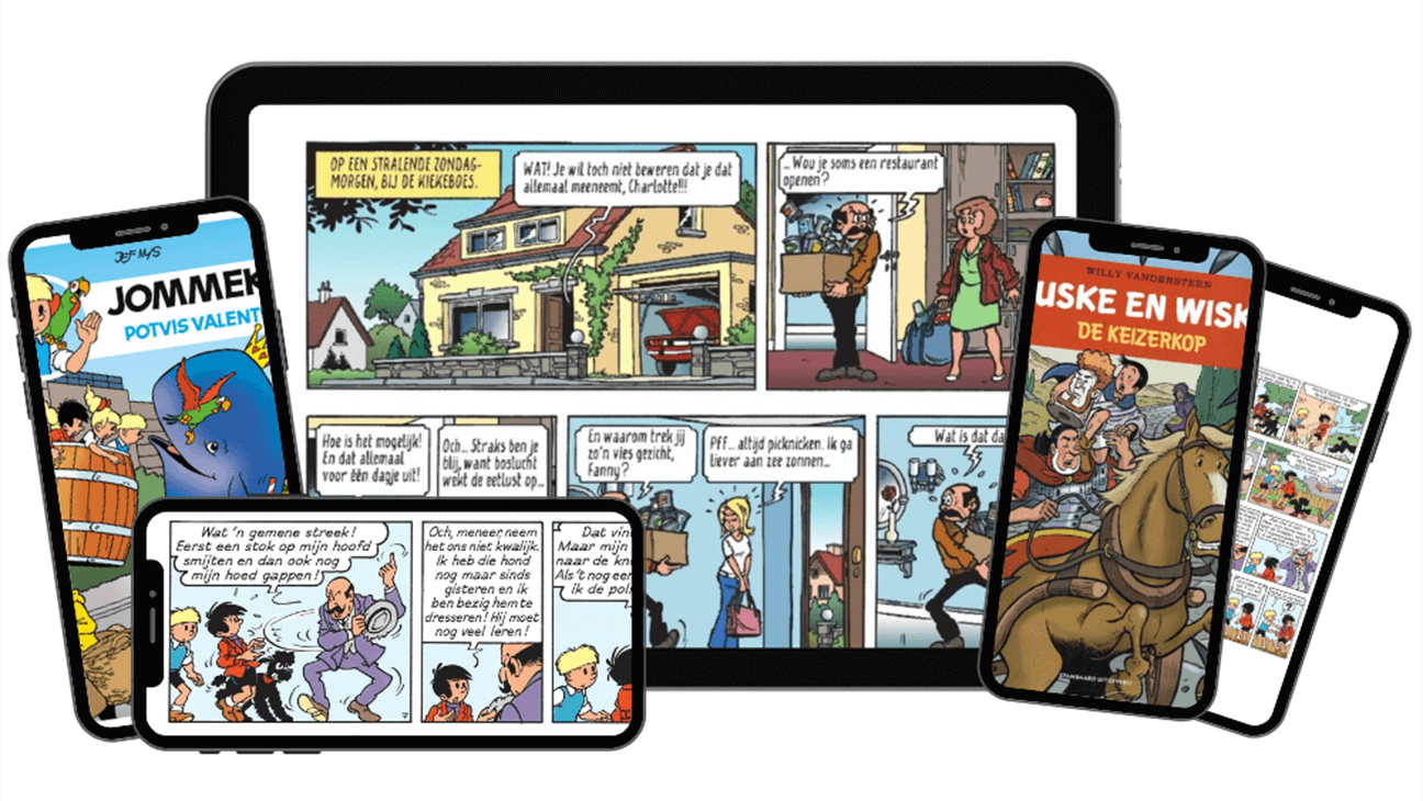 Strips op een tablet en smartphone