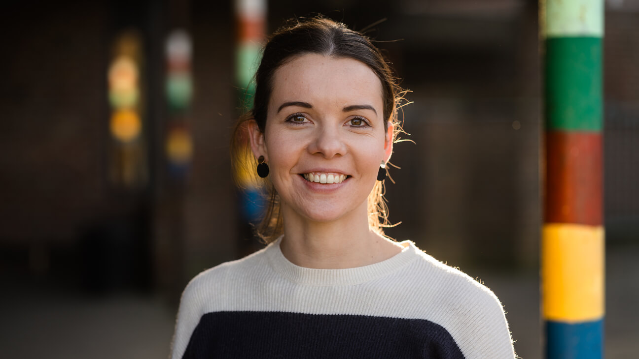 Portret Lieze Vanhees, leraar en stagebegeleider